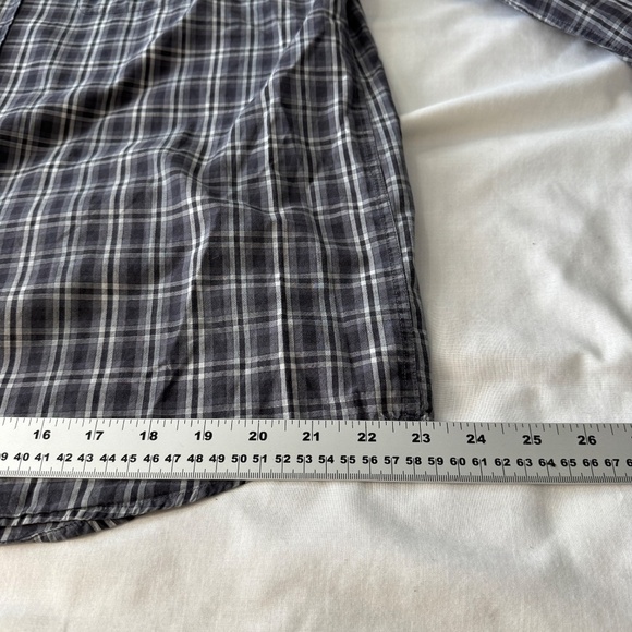 Lacoste Men's Plaid Long Sleeve Button Up Casual Cotton Shirt Gray EU42 (Large) - Picture 13 of 15